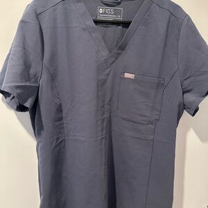FIGS Women’s Catarina Slim One-Pocket Scrub Top Space Navy Size XL